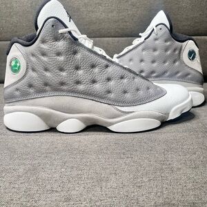 Air Jordan Retro 13 Gray and White Sneakers